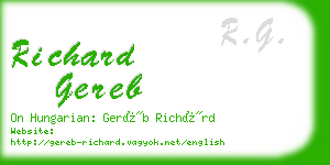 richard gereb business card